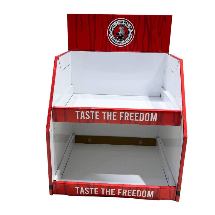 Grill Your Ass Off - Spices, Rubs, Seasonings, Sauces, Jerky - Wholesale Retailer Display - Food & Drink - Counter Top Display