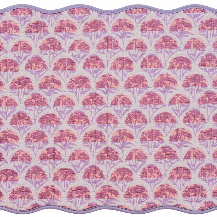 "Zinnia Arc, Peach" Placemat, Set of 4 for wholesale by Teil Duncan