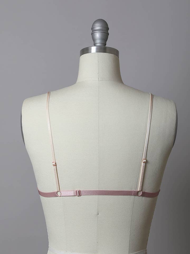 Leto Accessories - Wholesale Bralette - Women's - Daisy Embroidered Mesh Bralette 🌼5