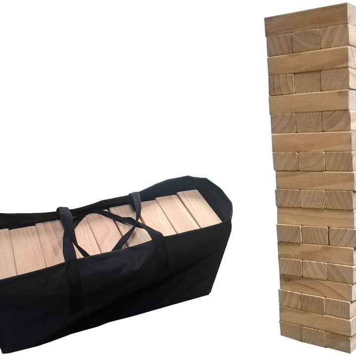 Wood Expressions - Wholesale Stacking Game - Giant Wood Block Stacking Tower Game, 29 in. Tall0