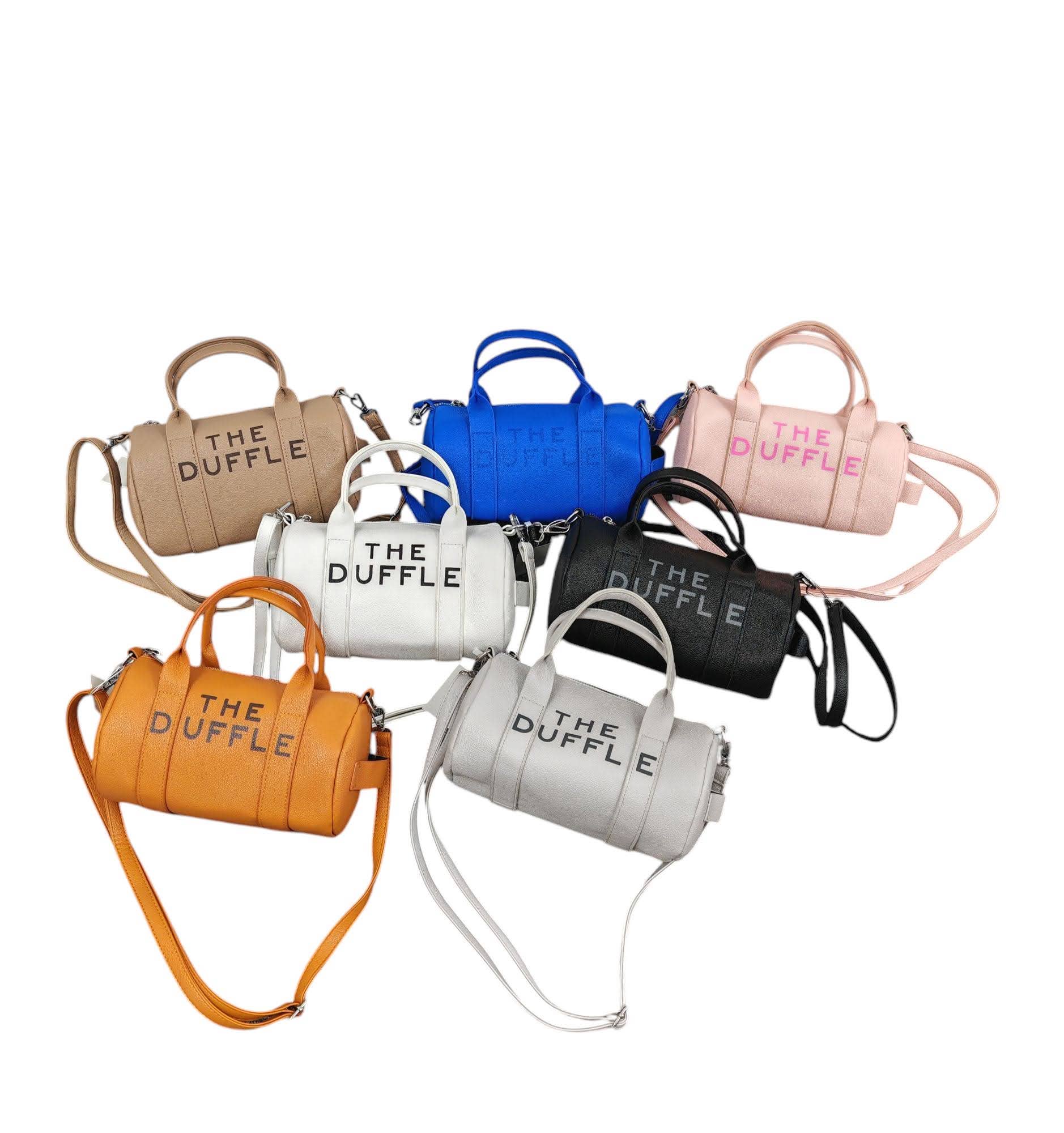 Superbia – wholesale Crossbody bag – Women's – Small Soft Duffle Bag with Long Strap Silver Hardware-665514