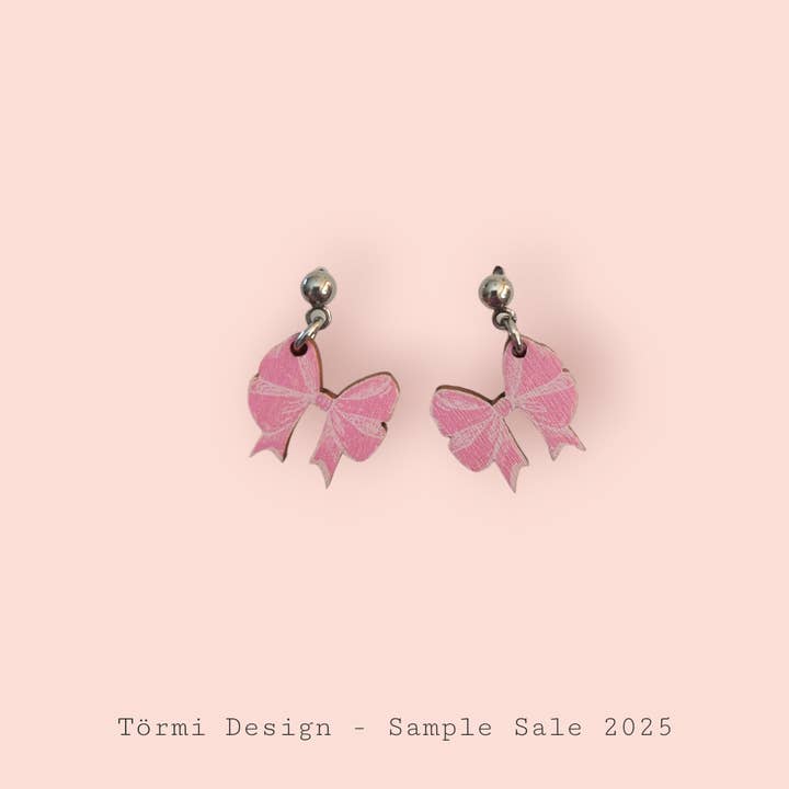 Orecchini Mini Rusetti Azzurro Bambino per la vendita all'ingrosso da parte di Törmi Design