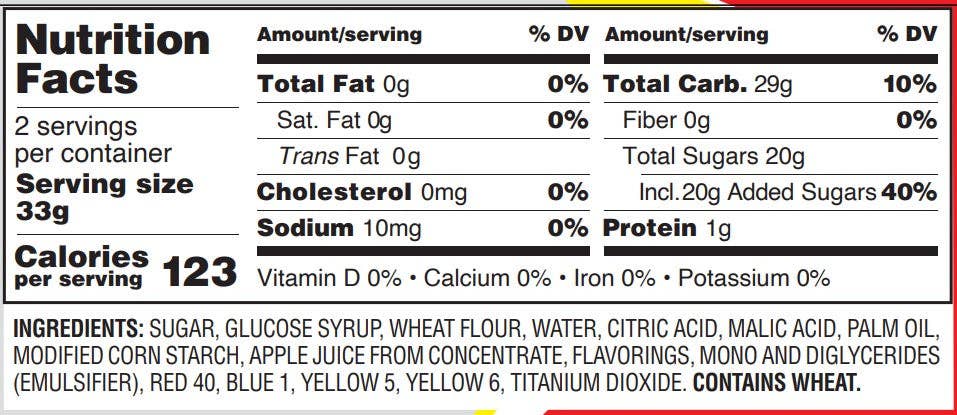 Shop The King - Wholesale Gummy - Gurley's Rainbow Belts Sour Candy (Pack of 12)1