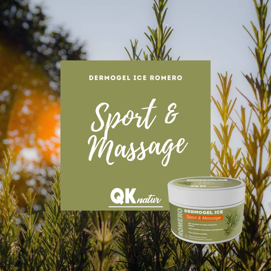 Qknatur – Spray/creme para alívio da dor por atacado – DERMO GEL CREME ALECRIM - 300ml - Efeito frio1