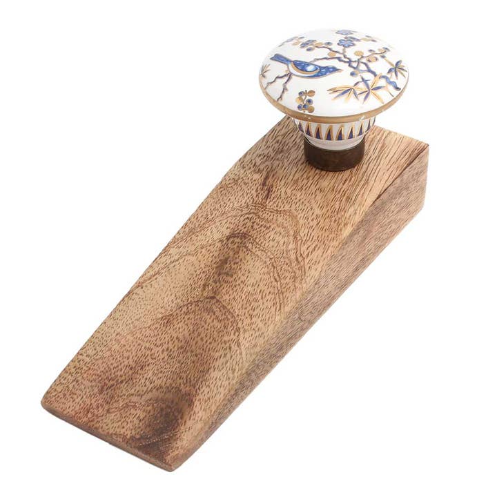 Bouchon de porte en bois et céramique pour oiseaux, 50 pièces, multicolore pour la vente par Daana Paani LLC