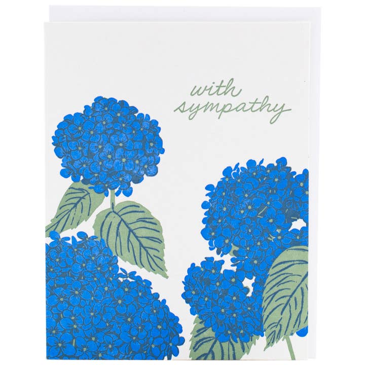 Smudge Ink – Engroshandel Sympati-kort – Blå Hydrangea sympatikort0