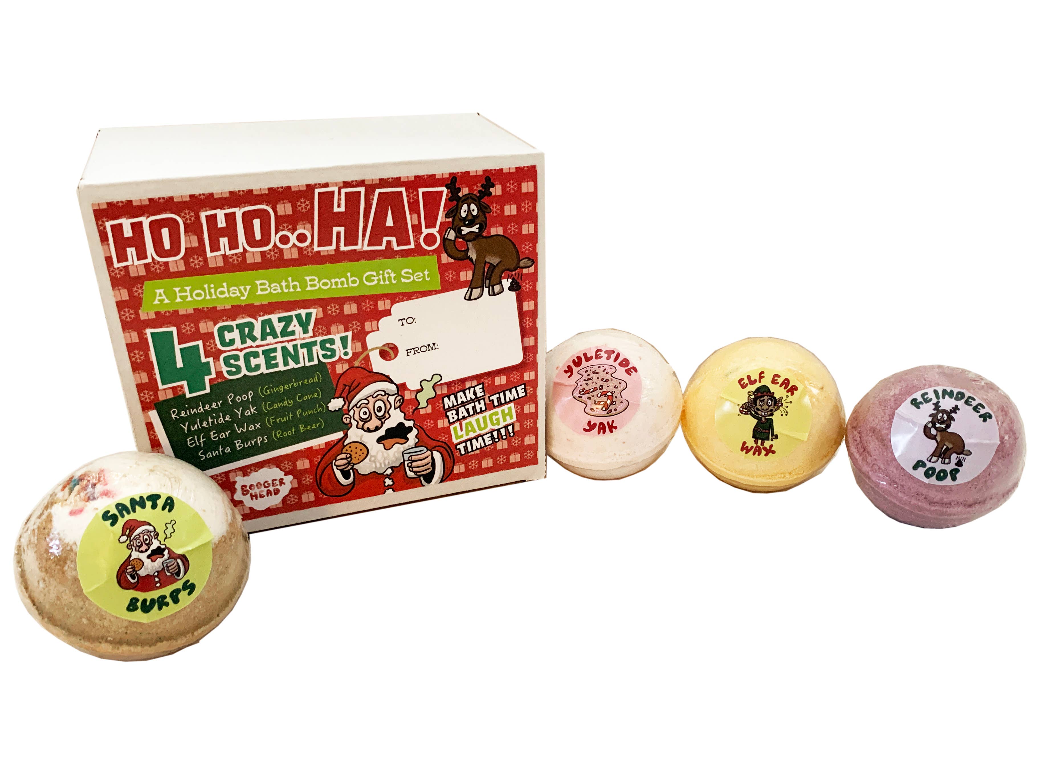 Funky Fresh Kids – Großhandel Badebombe/-sprudeltabletten – OH, WER HAT! Lustiges Weihnachts-Badebomben-Geschenkset1