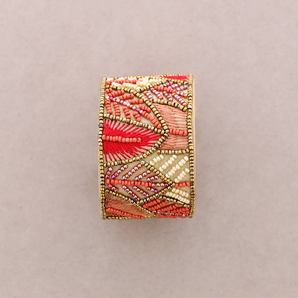 Sonata – wholesale Cuff bracelet – Adjustable Bracelet, Sequins, Leaves3