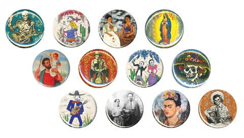 Tesoros Trading Company - Wholesale Lapel Pin/Button - Assorted Image Buttons, USA3