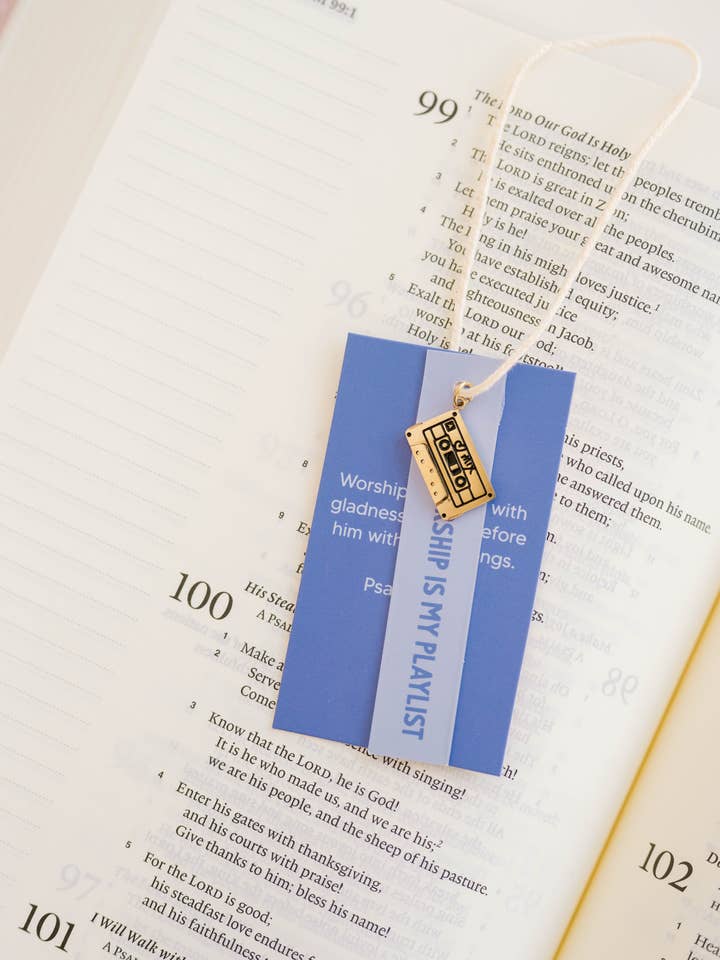 Worship Is My Playlist Charm for wholesale by Dear Heart