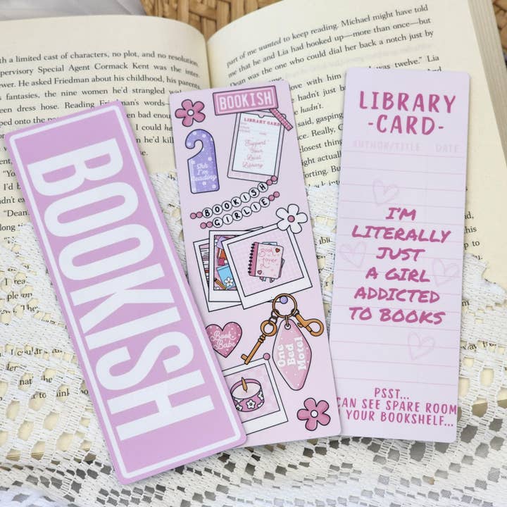 3-Piece Bookmark Set for Bookish Girlies for wholesale by Be Kind Booktique