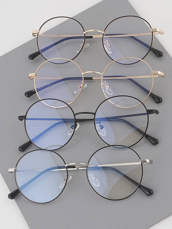 Classic Round Bluelight Glasses for wholesale by Shop Neighbors