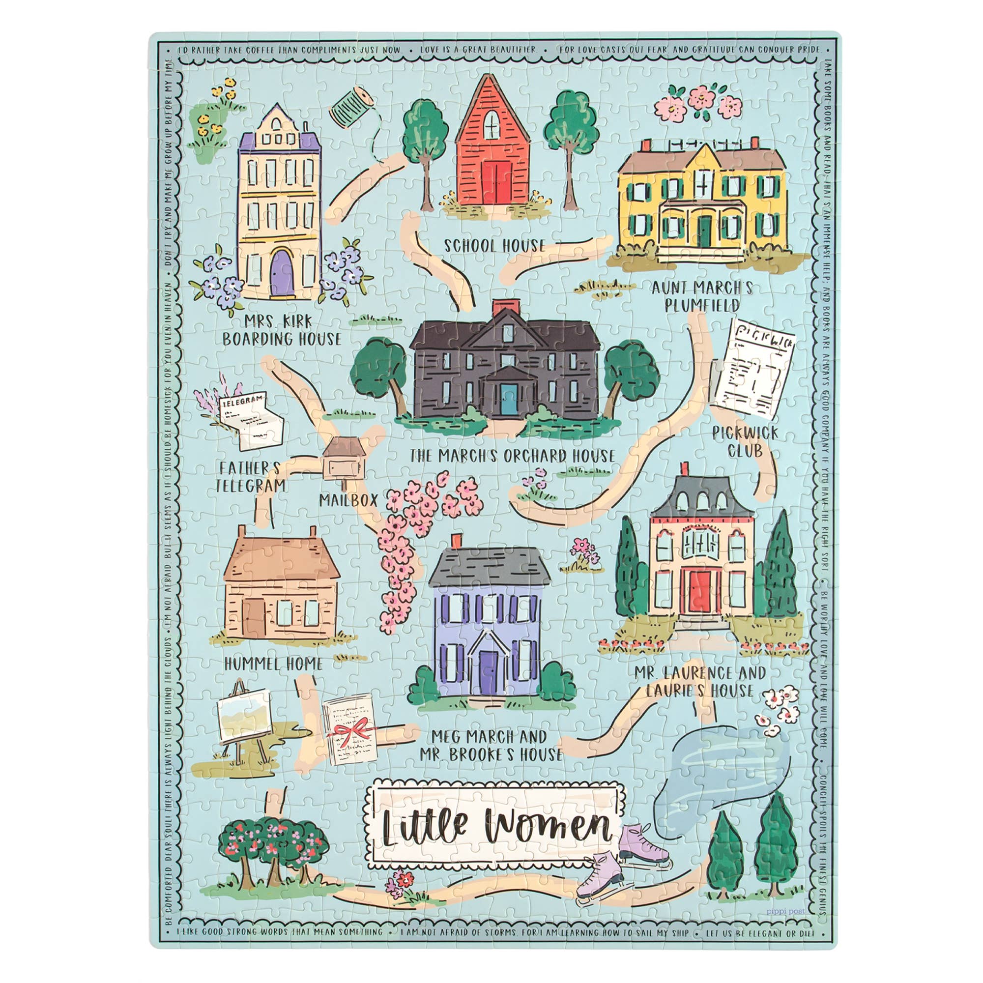 Pippi Post - Wholesale Puzzle - Kids - Little Women Map - 500 Piece Jigsaw Puzzle3