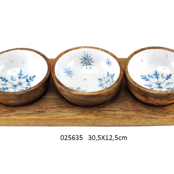 Set of 3 'Givre' Ramekins 30.5 X 12.5 cm for wholesale by Faye