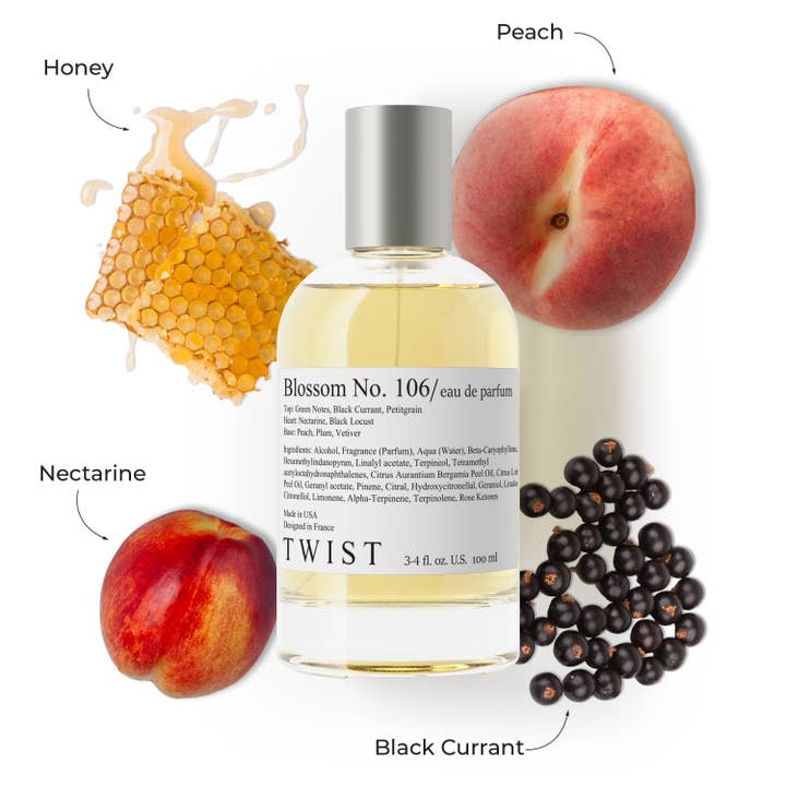 Twist Perfumes - Vente Parfum/Eau de toilette - Twist Blossom No.106 - Inspiré par J.M. Nectarine & Honey