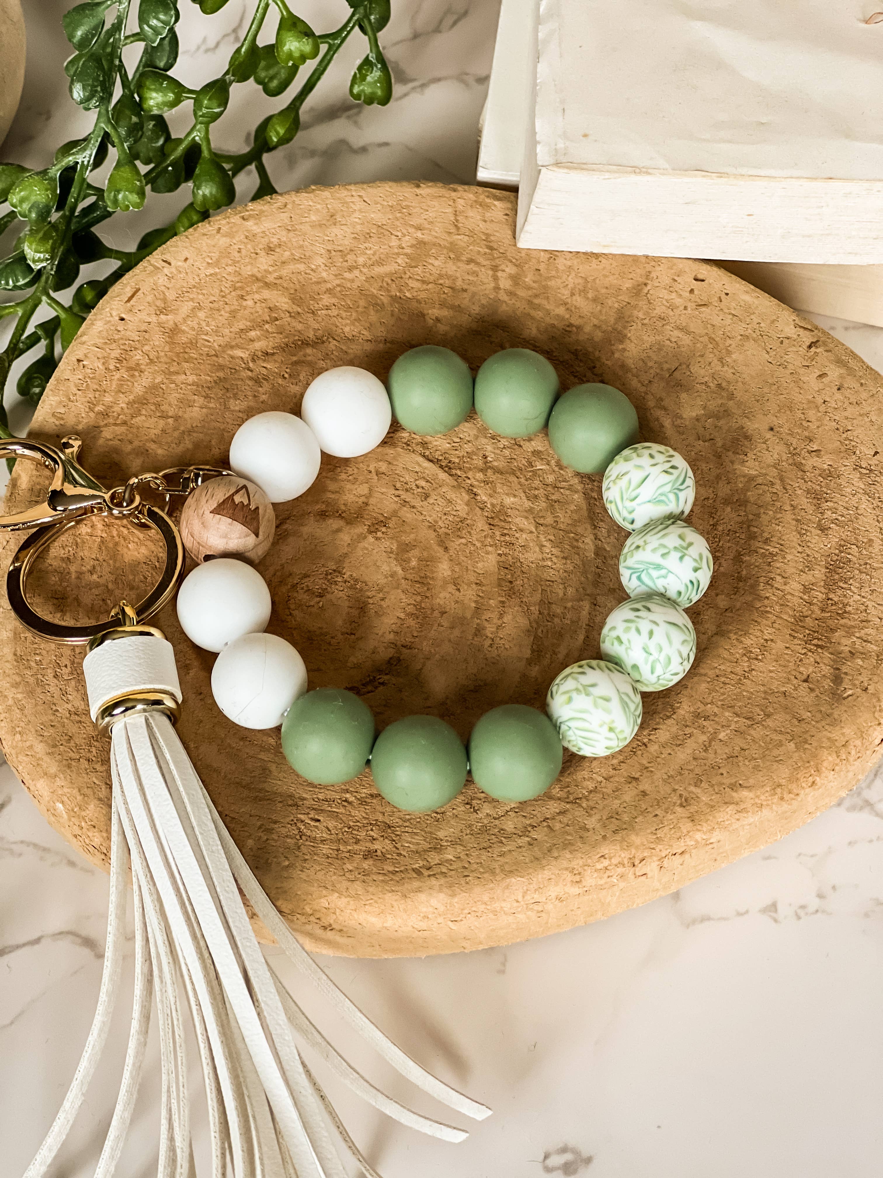 The Inspiration Haven - Vente Porte-clés – femme - Porte-clés bracelet en perles de silicone0