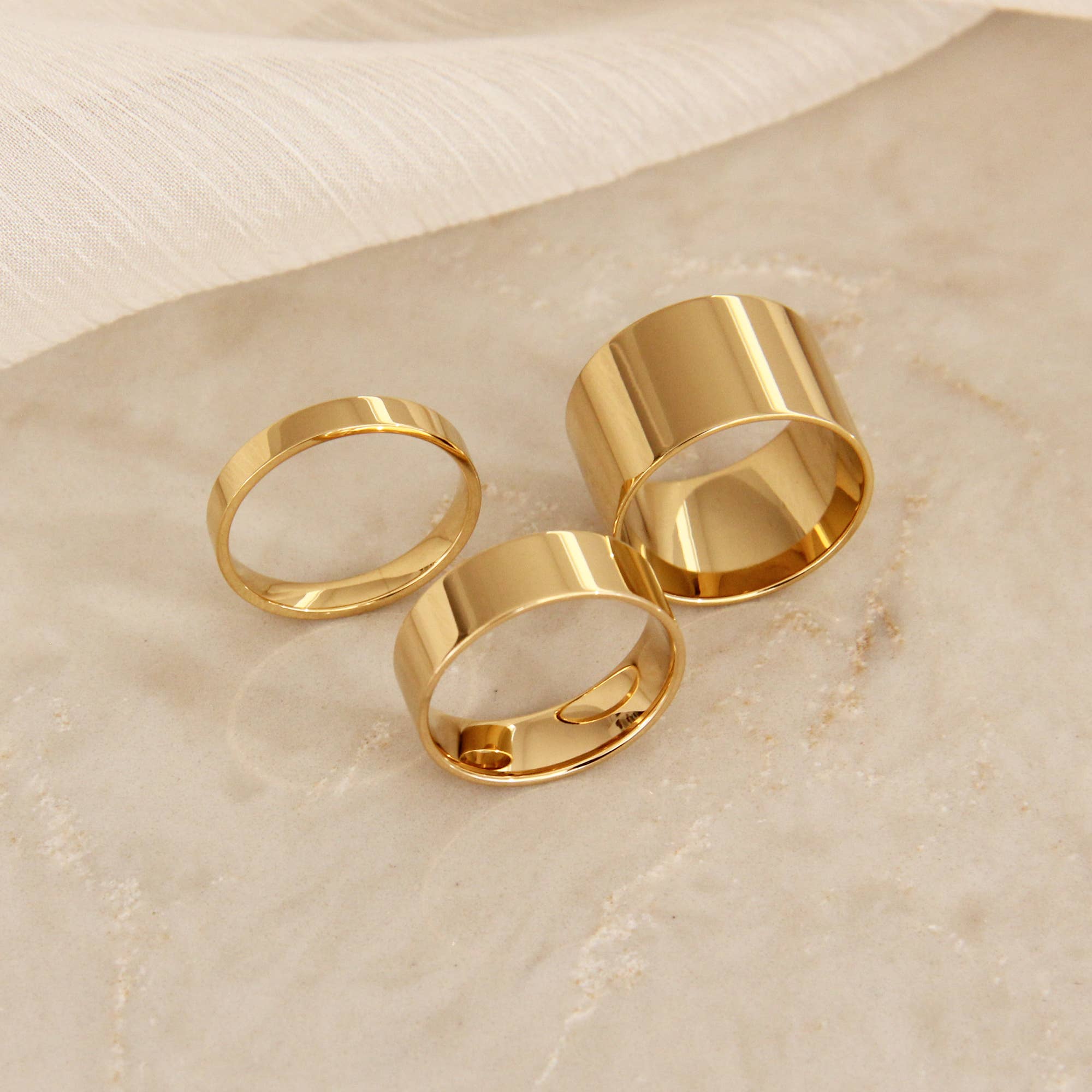 MAIVE - Venta al por mayor Anillo de banda/apilable - Anillo ancho clásico de banda MAIVE4