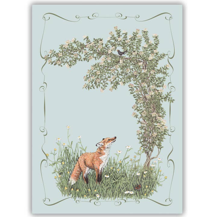 Fox & Blackbird | Everyday Greeting Card for wholesale by Sally Swannell