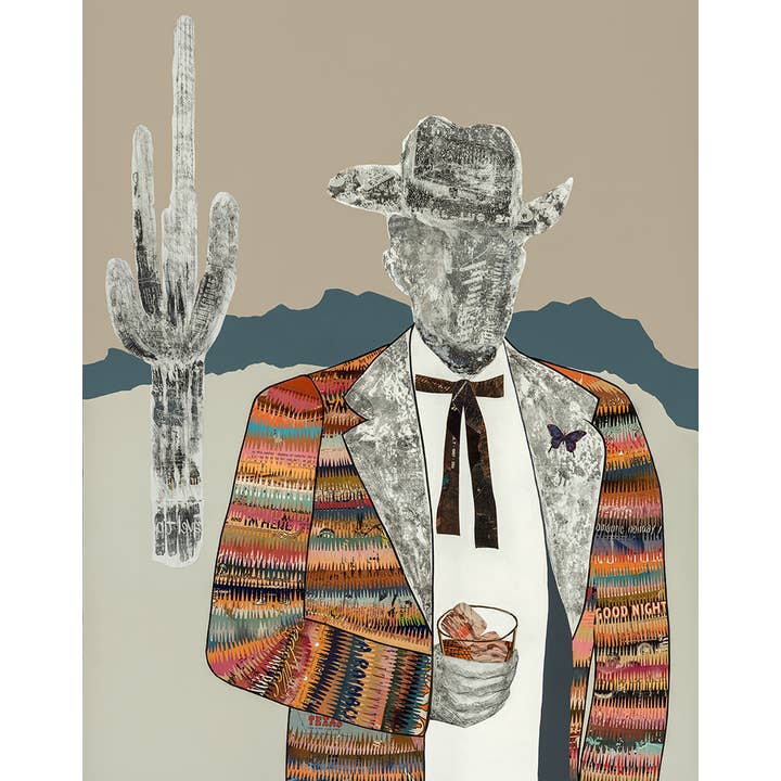 Dolan Geiman - Wholesale Art Print - Art Print | Vintage Cowboy Wall Art | QUILTED WRANGLER