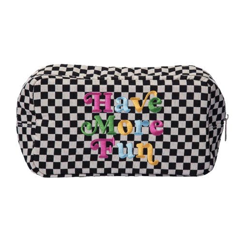 Have More Fun Checkered Bag for wholesale by Totalee Gift