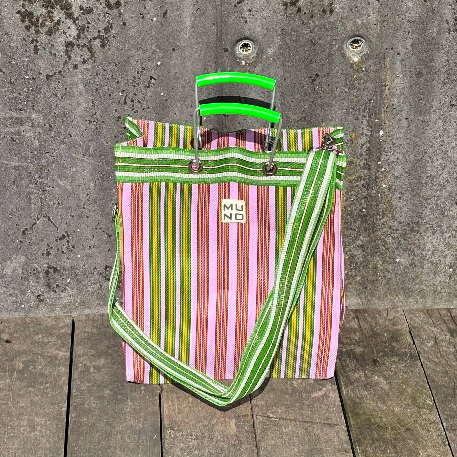 Muno - Vendita all'ingrosso Borsa tote - Donna - Borsa Tote in Nylon Riciclato Lime Zest1