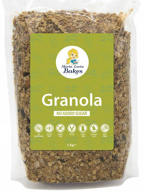 Gluten Free No Added Sugar Granola - 1kg/ 35oz for wholesale by Maria Lucia Bakes