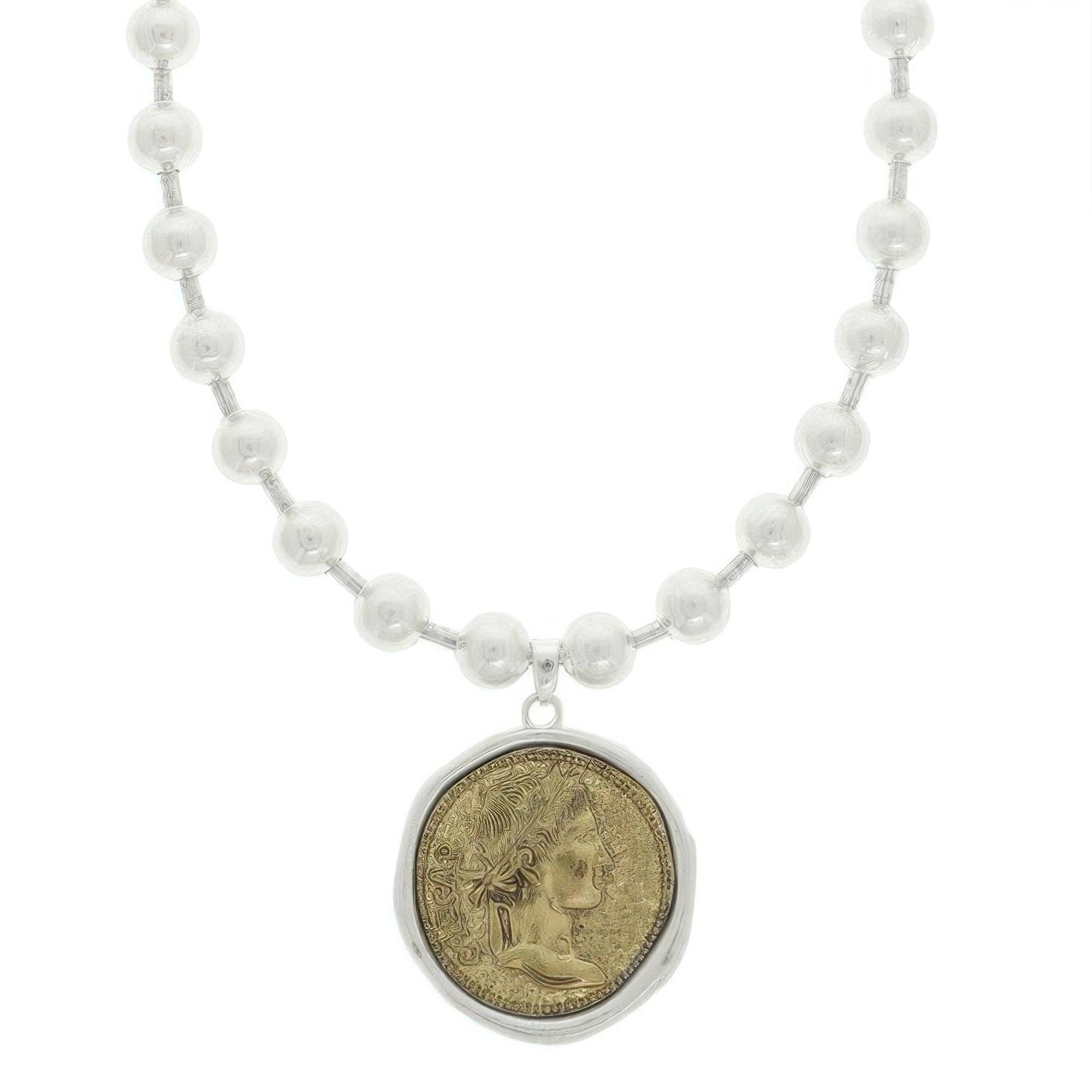 CC Wholesale Clothing - Wholesale Pendant/Charm Necklace - Julius Caesar Roman Coin Pendant Necklace1