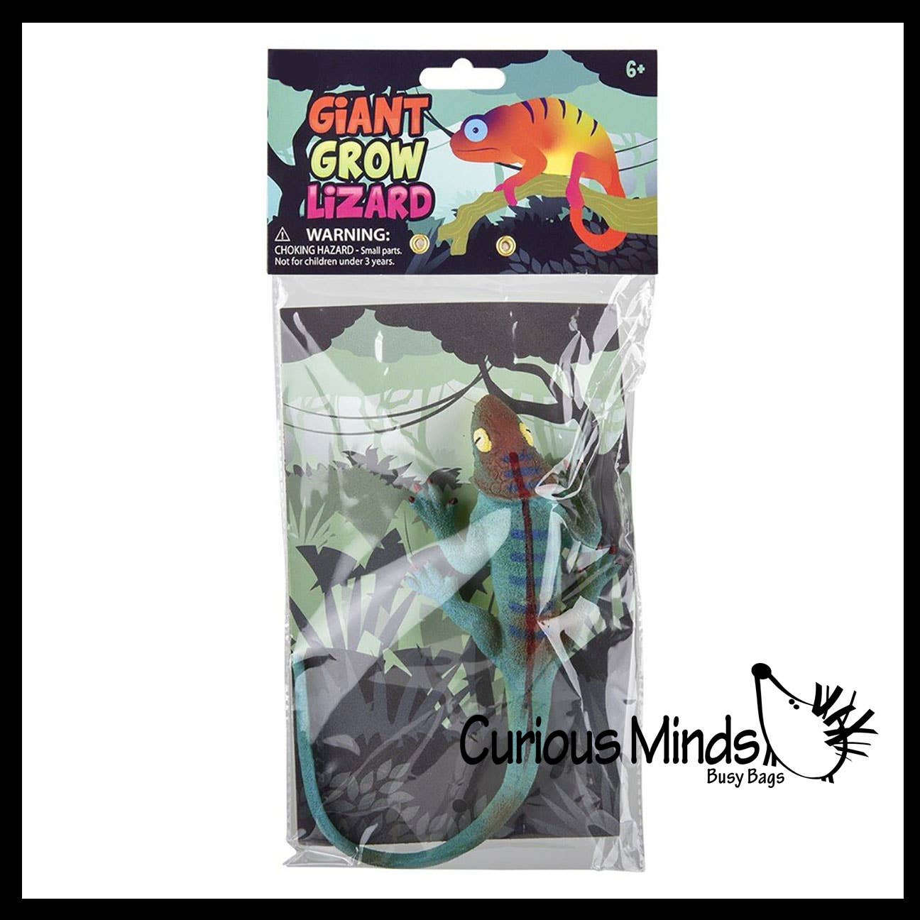 Curious Minds Toys - Vente Fidget/jouet anti-stress – enfant - 1 jumbo : faites pousser un lézard dans l'eau. Ajoutez de l'eau et il grandit12