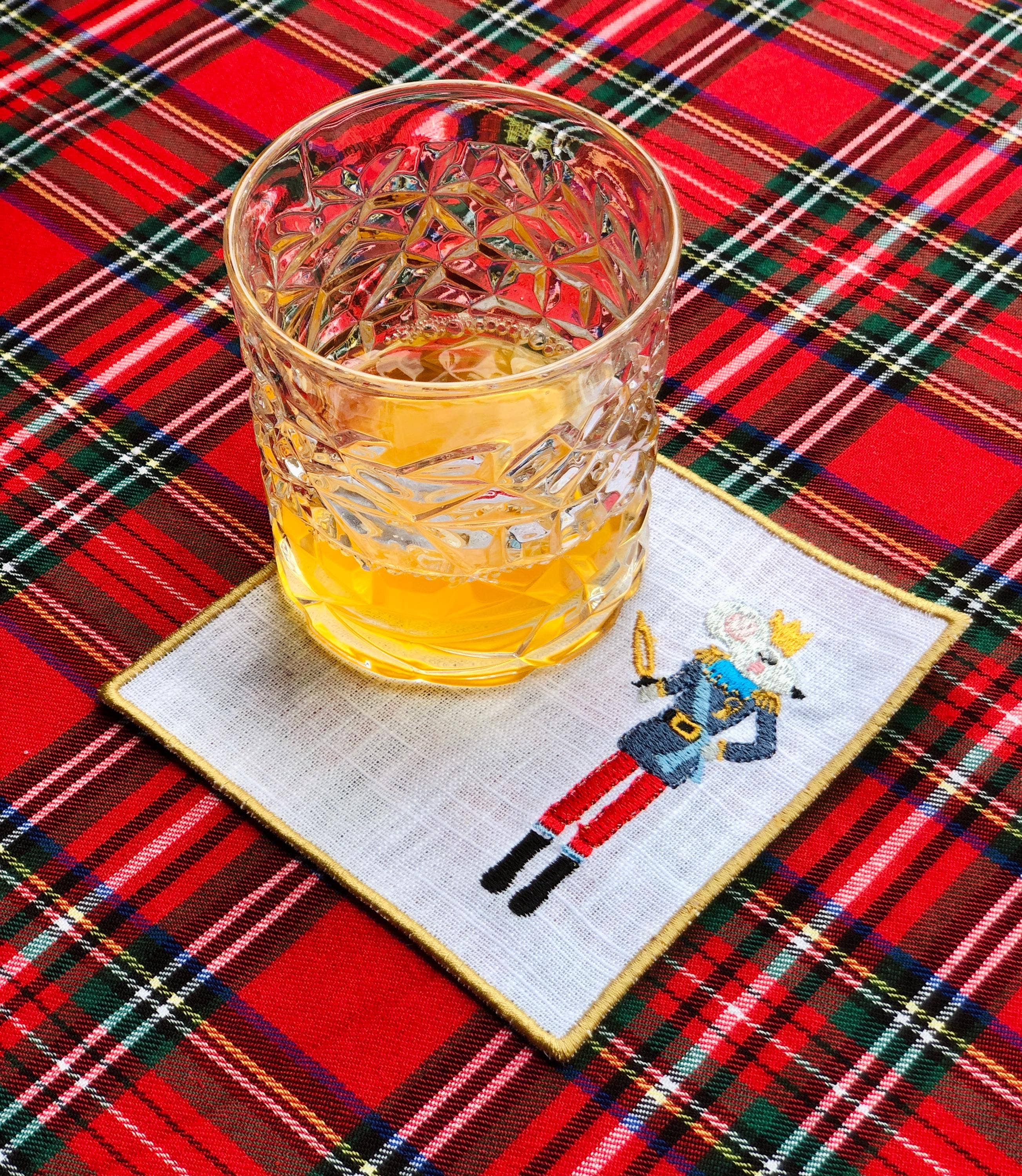 Belle Linen - Wholesale Coasters - Set of 4 Christmas Nutcracker & Snow Queen Cocktail Napkins3