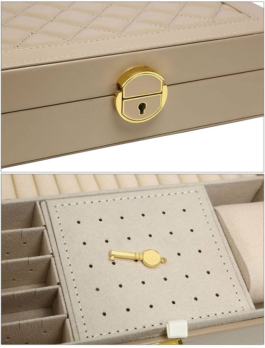 Papaya Fashion Ltd – wholesale Jewellery box/organiser – XC01-Lockable Jewellery Storage Box With Hooks8