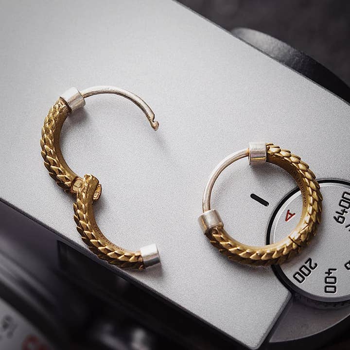 Coppertist.wu - Wholesale Hoop Earrings - Snake Skin Earrings0