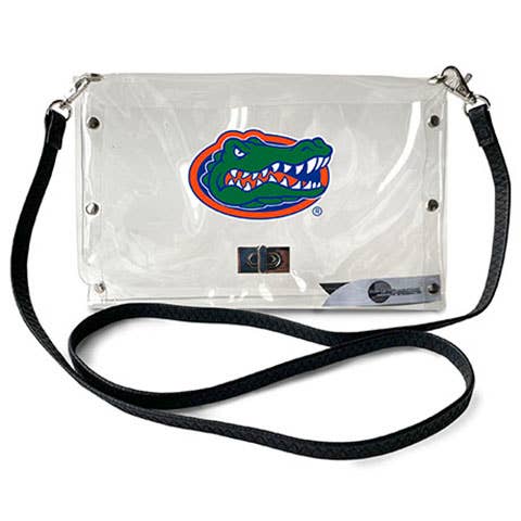 Little Earth Productions - Wholesale Crossbody Bag - Women's - NCAA Florida Gators Clear Envelope Purse0