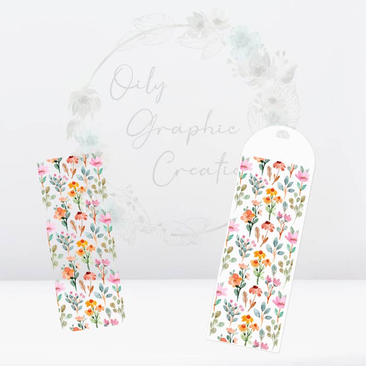 Oily Graphic Creations - Wholesale Sticker - Flowers -UV DTF Bookmark Decal