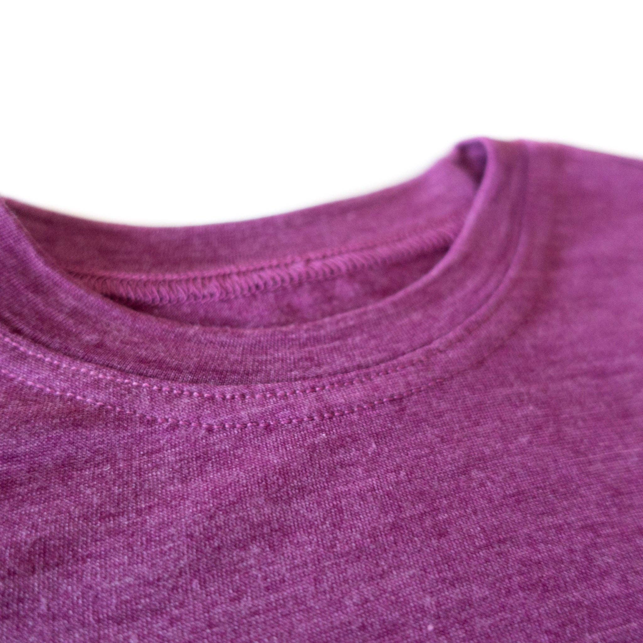 Glückskind – Großhandel T-Shirt mit Siebdruck – Kinder – Shirt zwetschke Libelle, Merinowolle & Seide (bio/GOTS)2