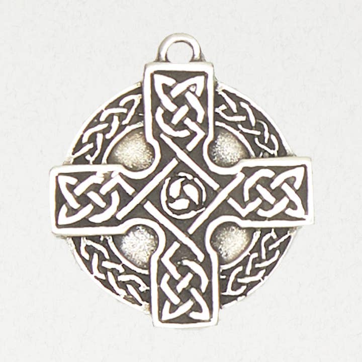 Celtic Pewter Pendant Necklace - Celtic Cross for wholesale by Nirvana LLC