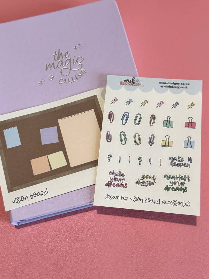 Conjunto de Folhas de Autocolantes Mate para Quadro de Visão por atacado de Wish Designs