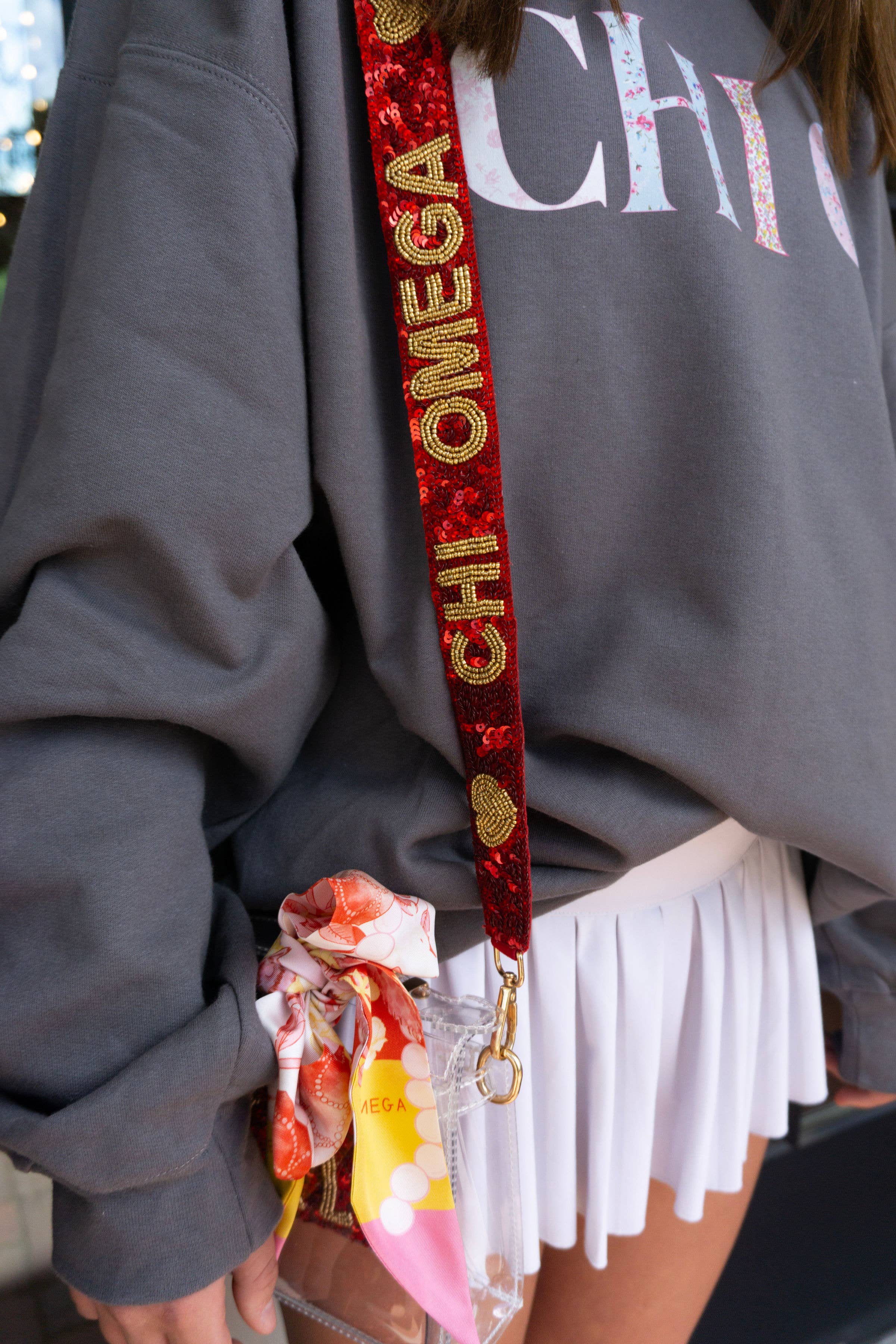 Curated Threads Greek - Venta al por mayor Accesorio para bolsos/monederos - Mujer - Correas de lentejuelas para monedero Sorority18