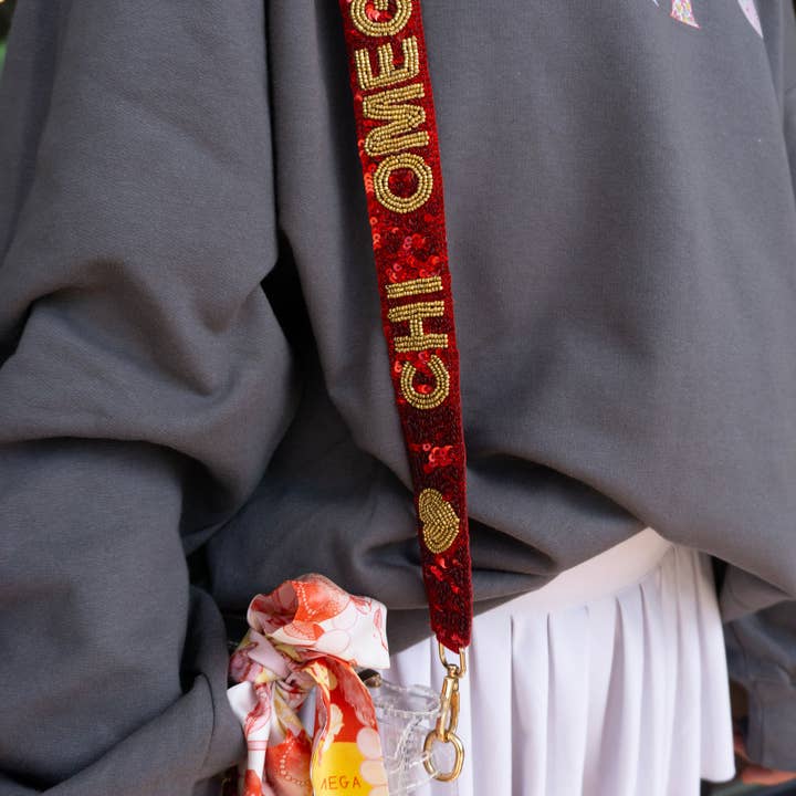 Curated Threads Greek - Venta al por mayor Accesorio para bolsos/monederos - Mujer - Correas de lentejuelas para monedero Sorority18