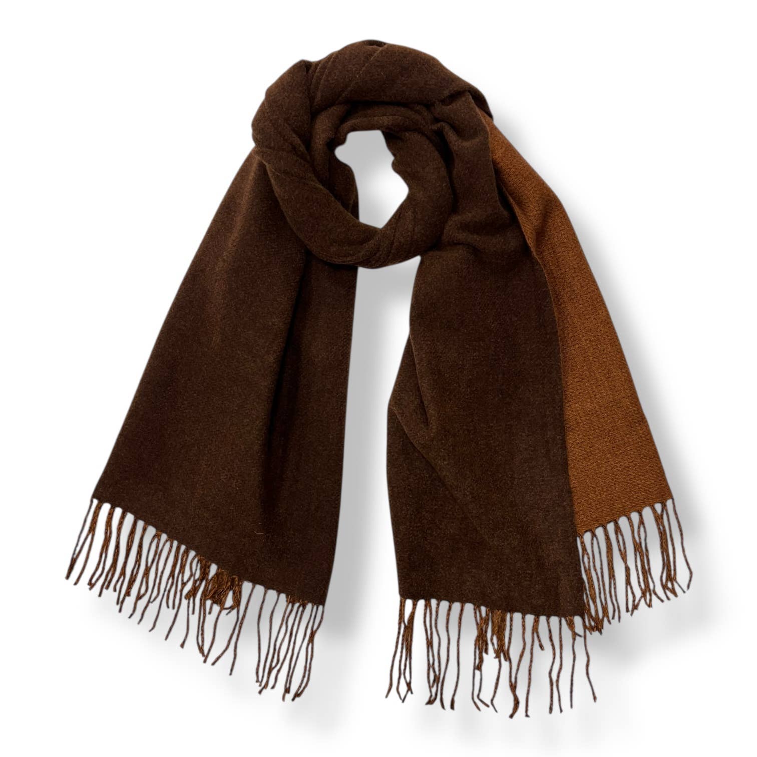 London Scarves - Vente Écharpe – femme - Écharpe réversible unie bicolore en mélange cachemire35