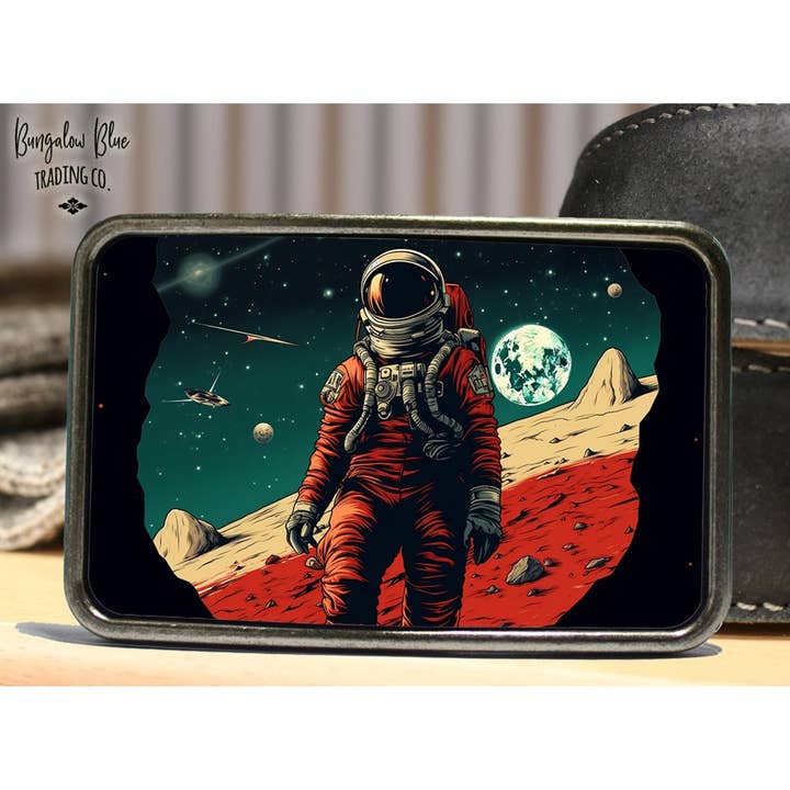 Bungalow Blue Trading Co - Wholesale Belt Buckle - Unisex - Futuristic Space Astronaut Belt Buckle