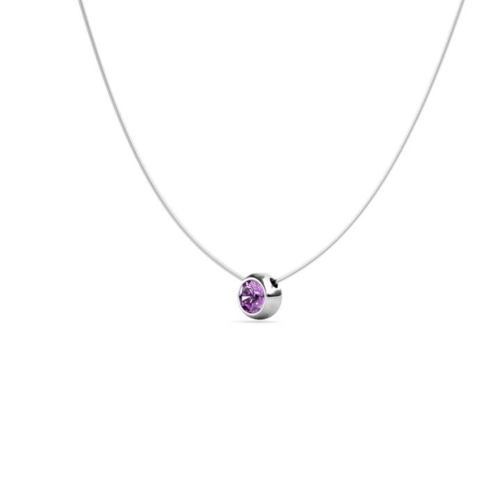 CARALI / MYC Paris - Wholesale Jewelry Set - 7 Invisible Moon Pendants - Silver and Multi3