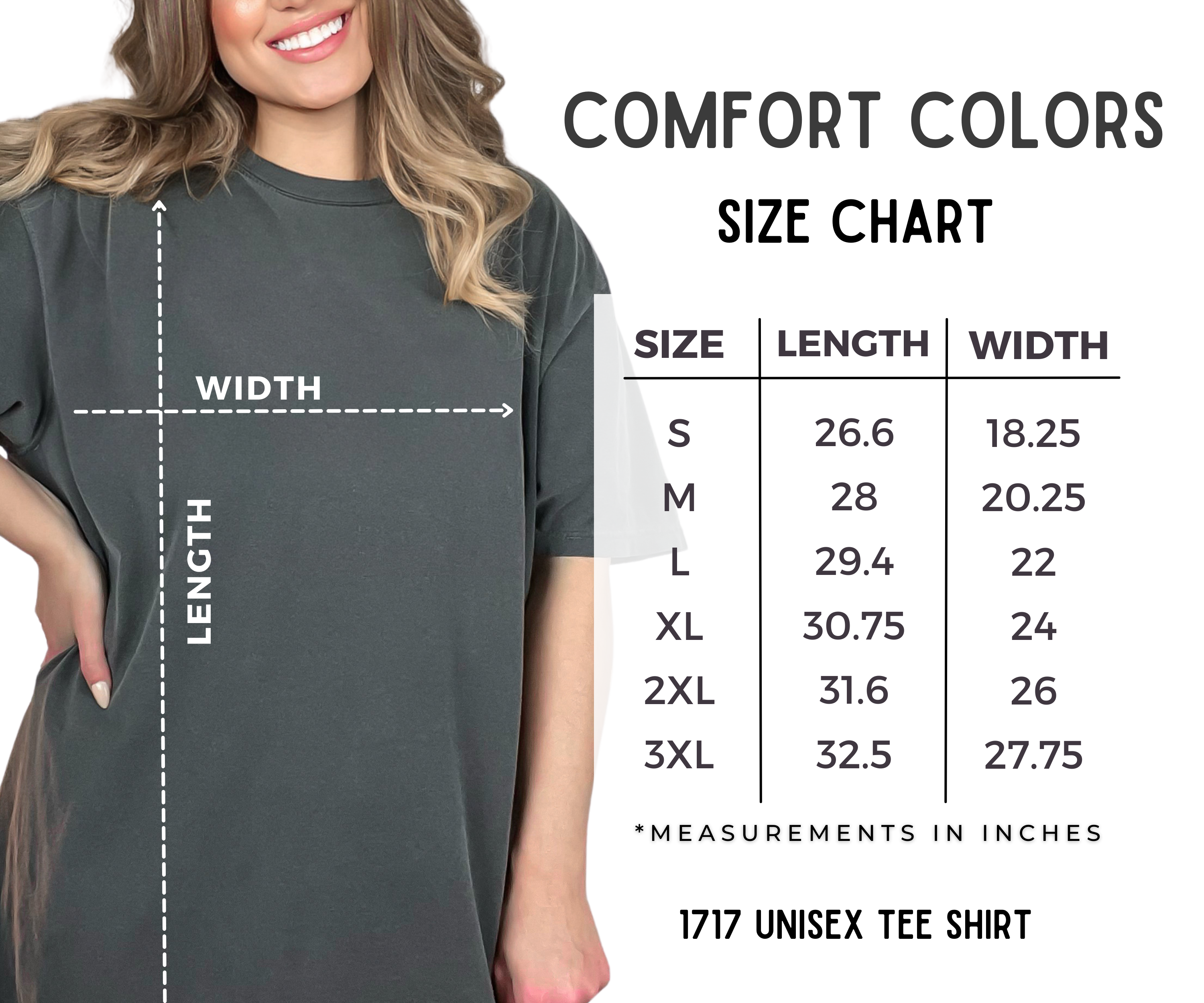 One Nine - Wholesale Screen Printed T-Shirt - Women's - Custom Comfort Colors Shirt, Custom Text T-Shirt 2