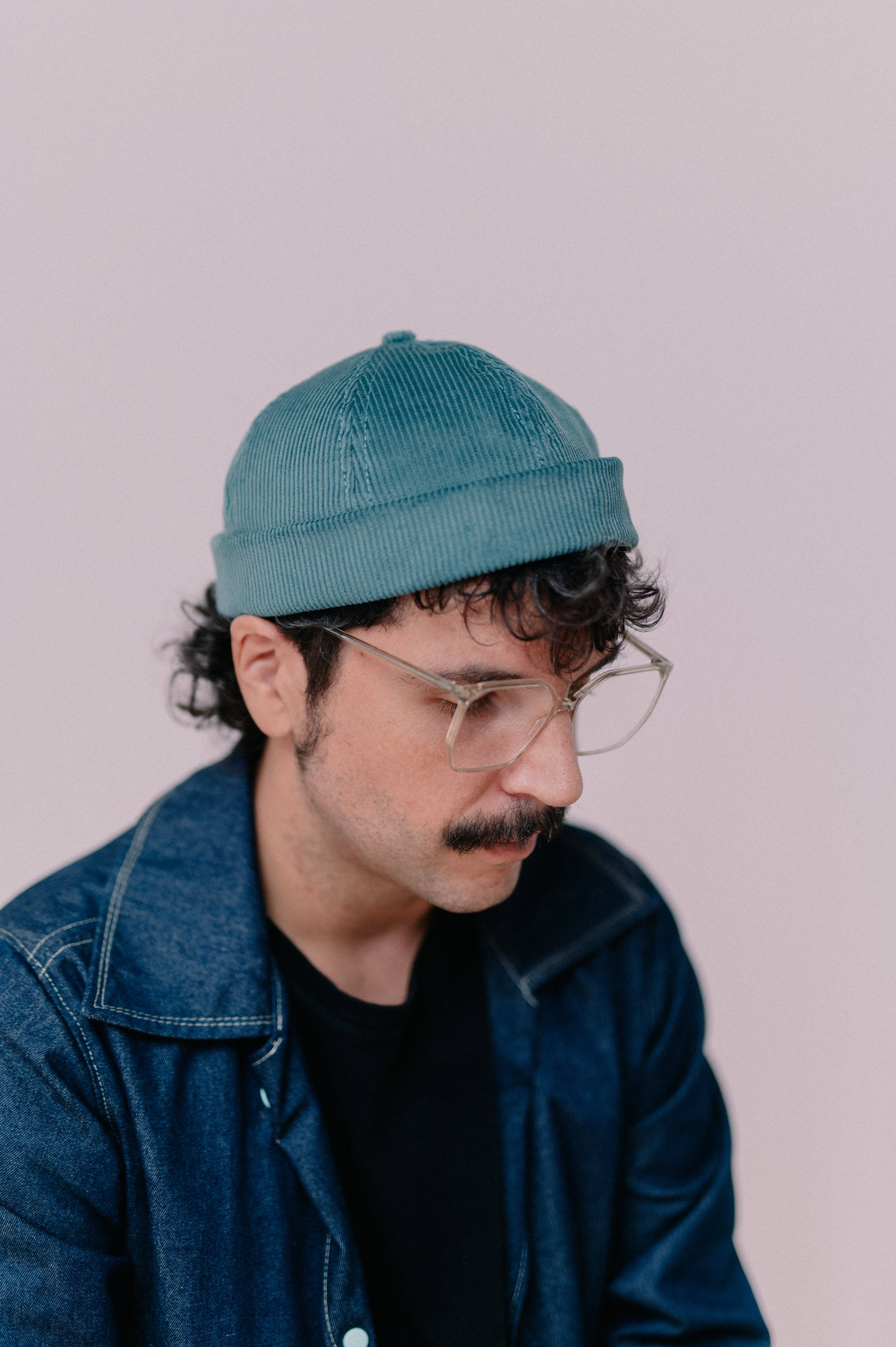 Nuevemi - Wholesale Newsboy/Schoolboy Hat - Women's - Turquoise Corduroy Docker Hat1