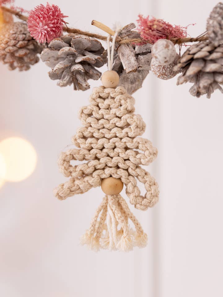 Macrame Christmas Decoration for wholesale by Why Knot by Lottie