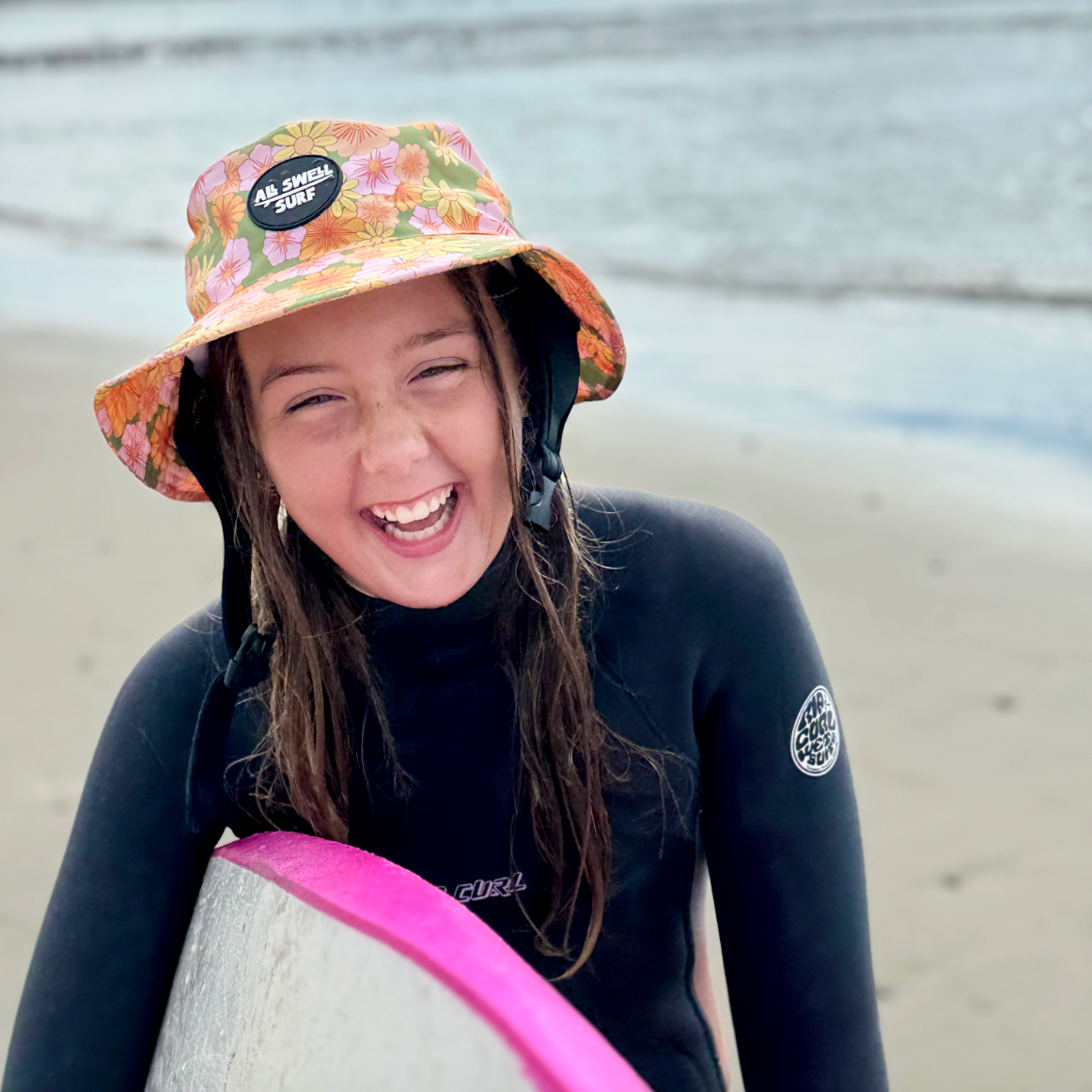 All Swell Surf - Wholesale Bucket Hat - Women's - All Swell Retro Bloom Surf Hat2