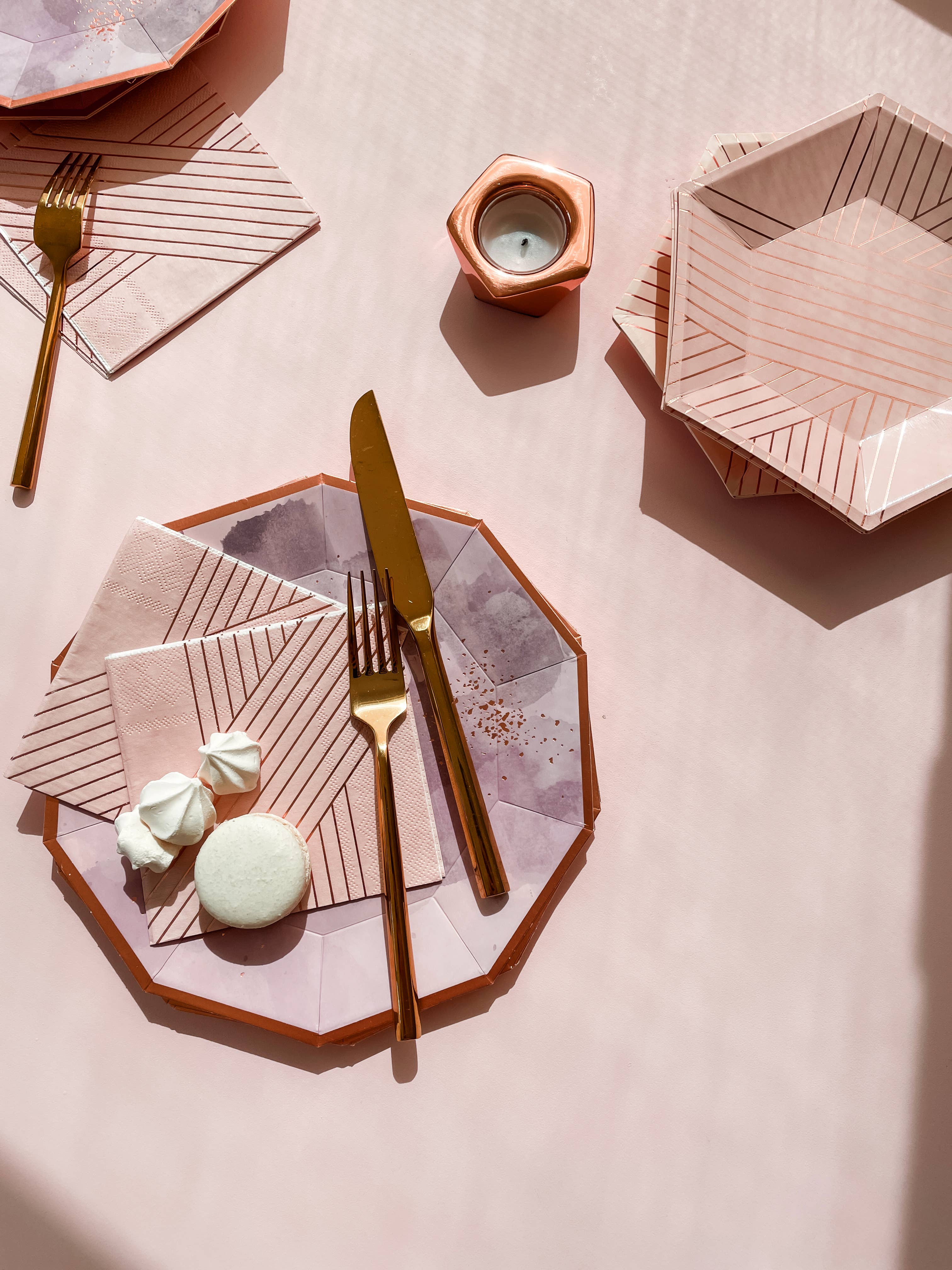 Harlow & Grey - Wholesale Disposable Napkin - Amethyst - Pink Lunch Paper Napkins10