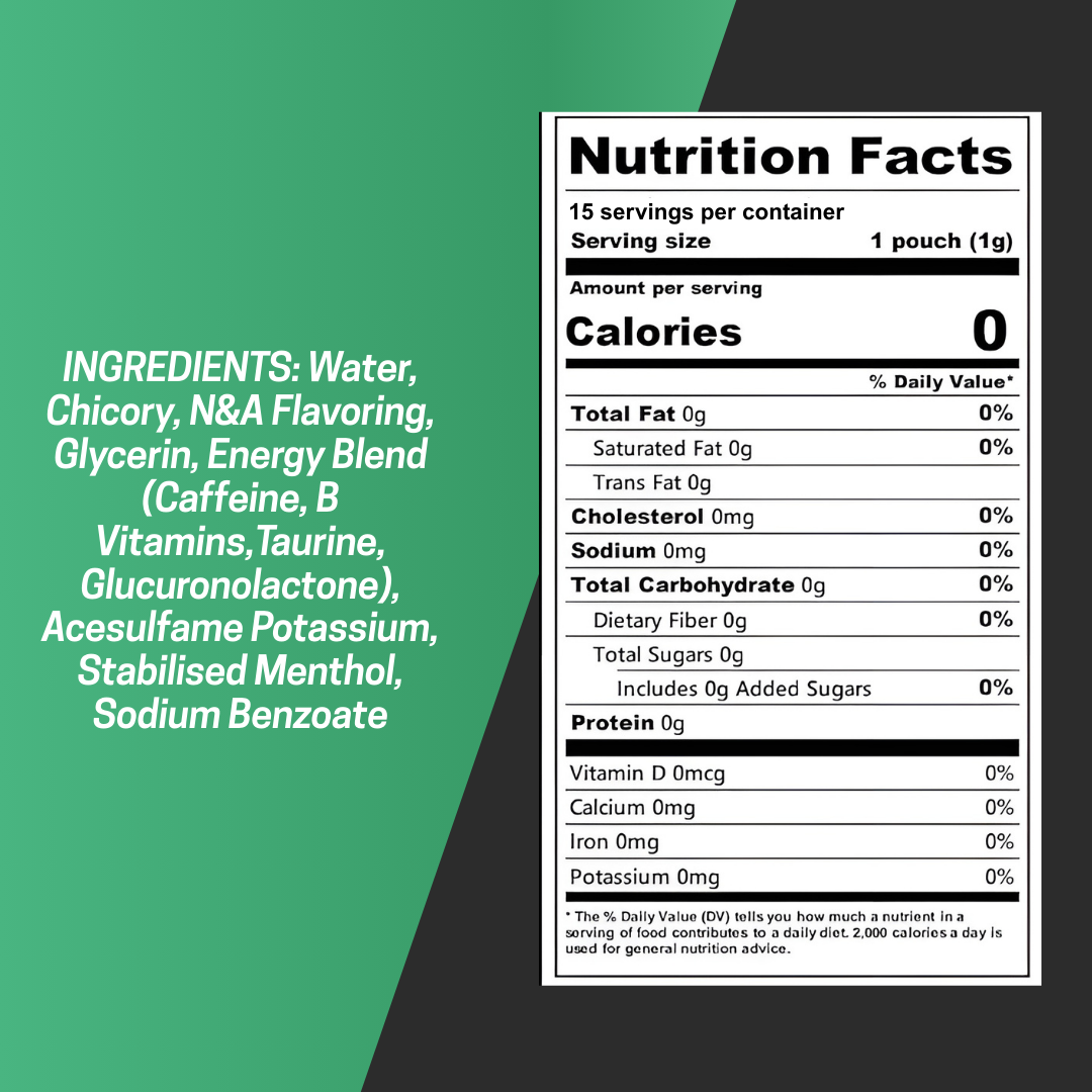 FKN Rich - Wholesale Powdered Health Drink - FKN Caffeine Pouches (Watermelon Ice) 80MG5