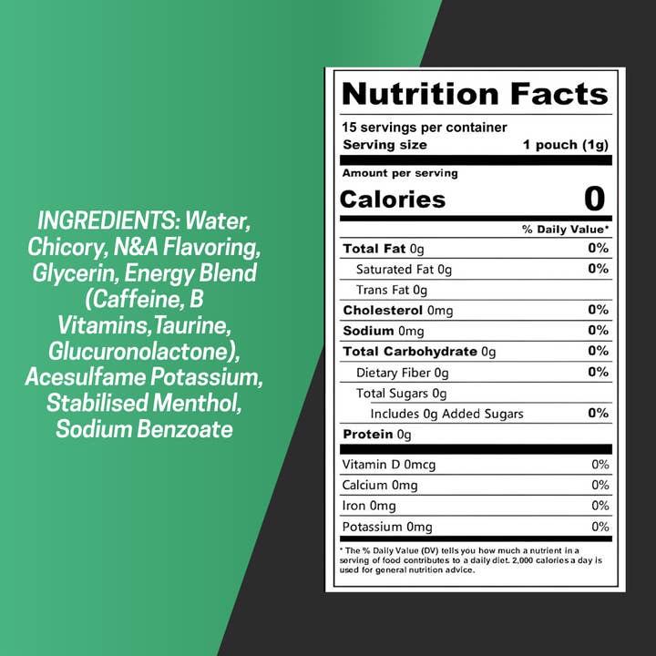 FKN Rich – wholesale Powdered health drink – FKN Caffeine Pouches (Watermelon Ice) 80MG5