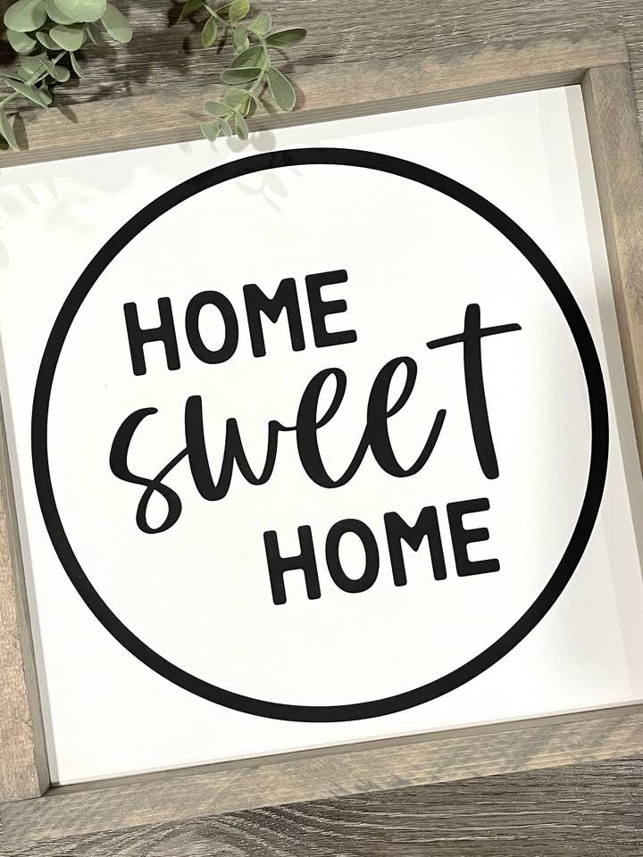 Home Sweet Home {circle} for wholesale by Wooden Arrow Designs