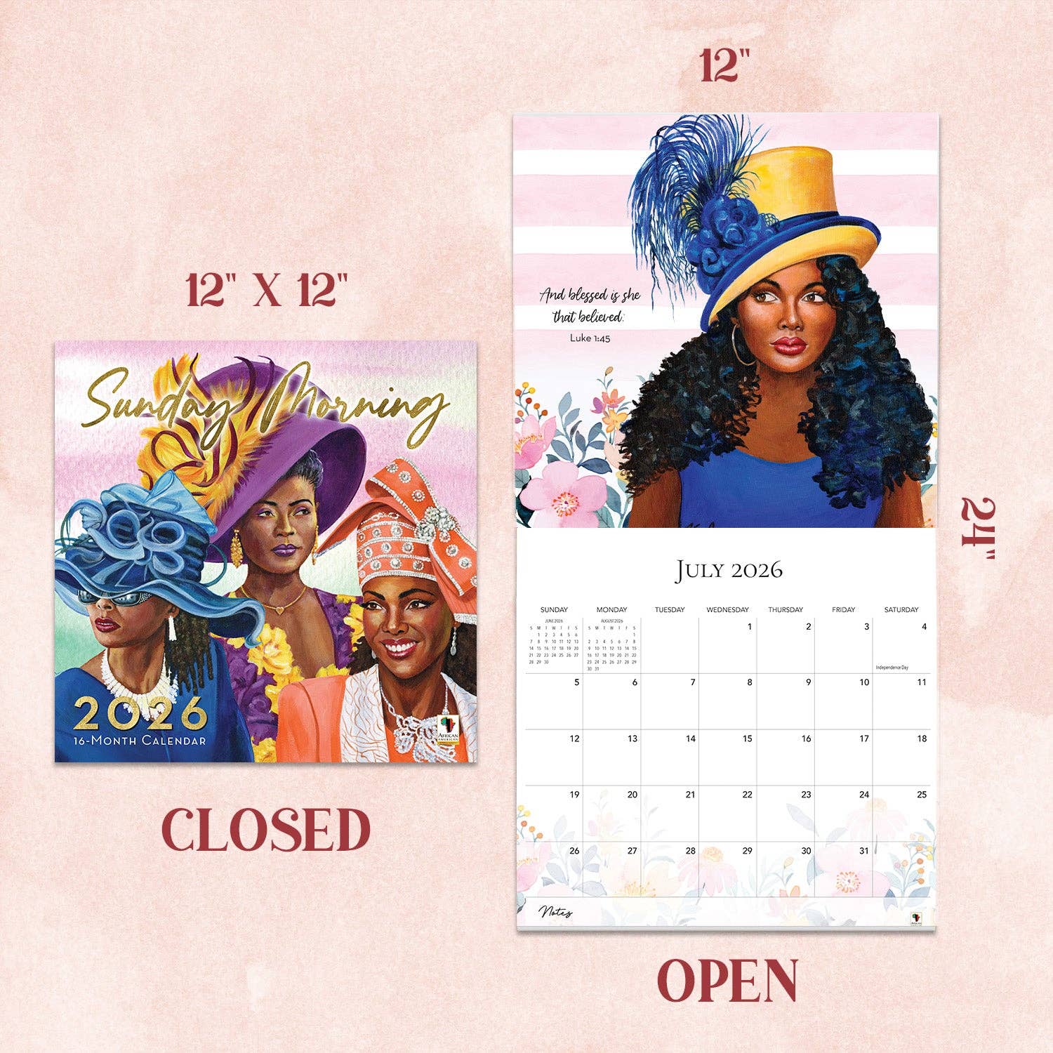 African American Expressions - Wholesale Calendar - 2026 Sunday Morning Calendar3
